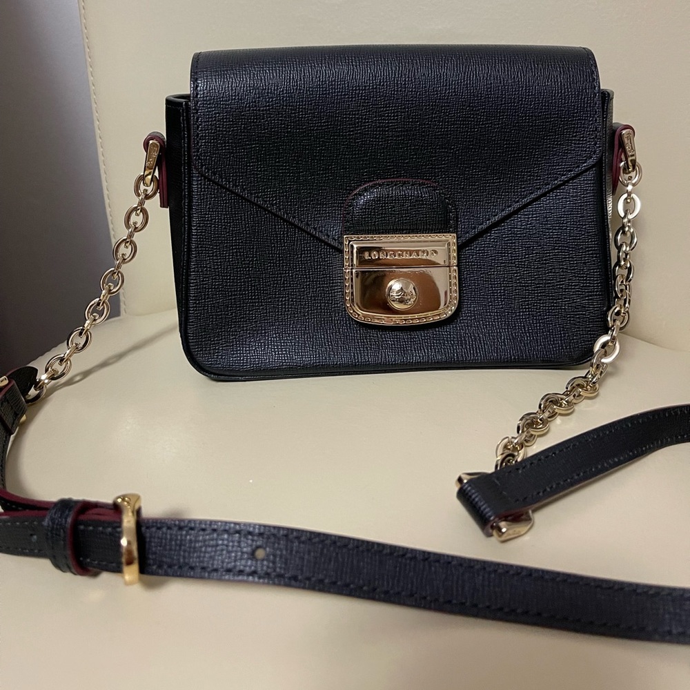Evening Black Leather Longchamp